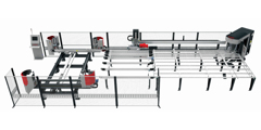 PVC Welding And CNC 3-Axis Lame Sash Corner Cleaning Center